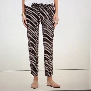 Madewell Printed Track Trouser Ankle Pants in Coin Tile